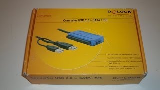 Delock Converter Usb 2.0 - Sataide Unboxing