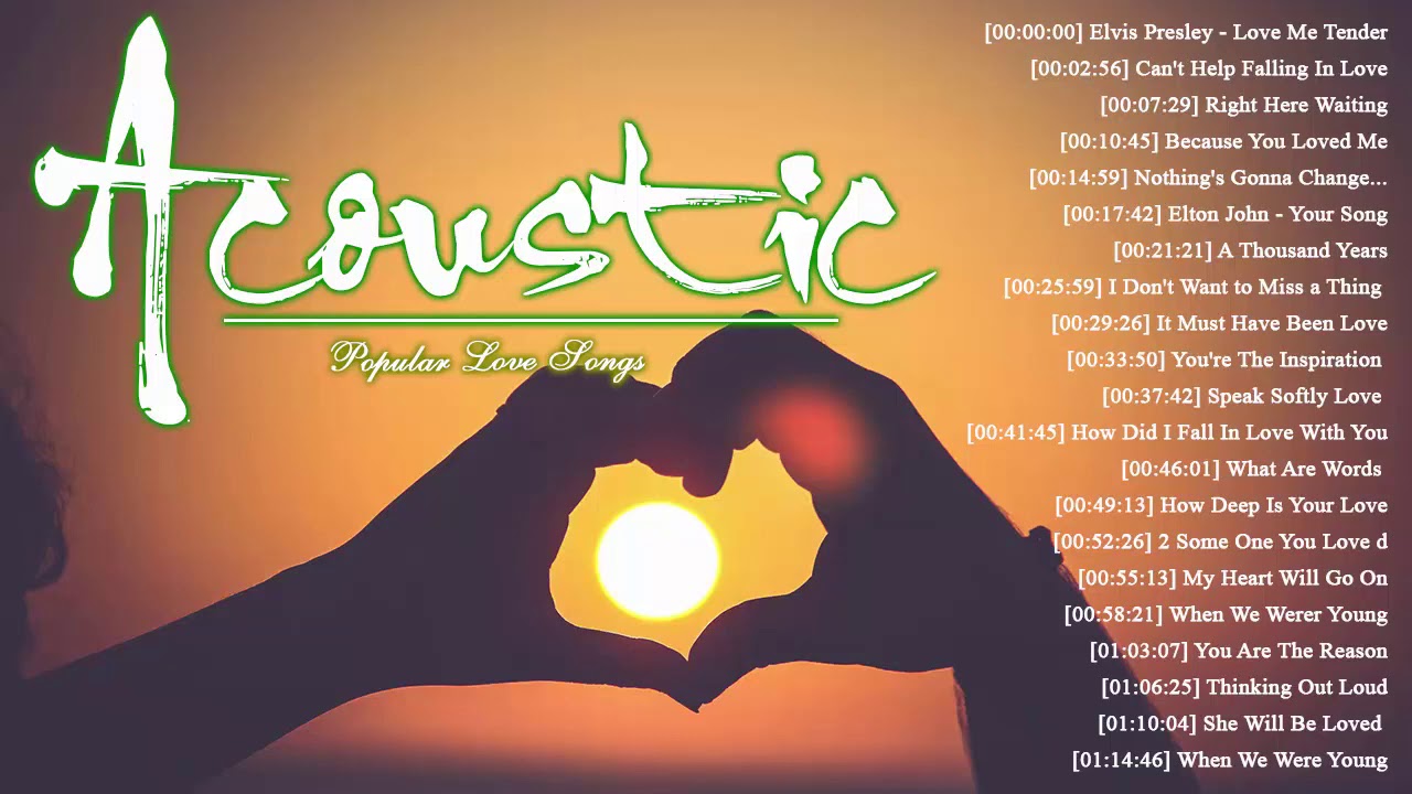Old English Acoustic Love Songs 80s 90s Nonstop - Soft Guitar Acoustic Cover Of Popular Songs Ever