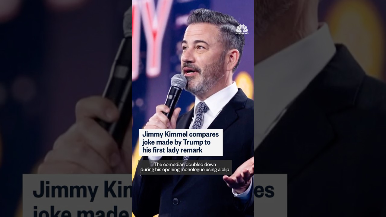 Jimmy Kimmel compares joke made by Trump to his first lady remark