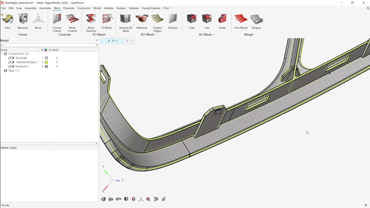 [HyperWorks] #MidMesh | “HyperWorks 2020 Mid Mesh 2편 - 수정편