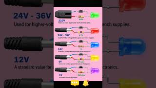 12V Par LED Kaise Jalaye? ⚡ LED Resistor Value Calculation Easy Trick #Shorts #voltagestabilizer
