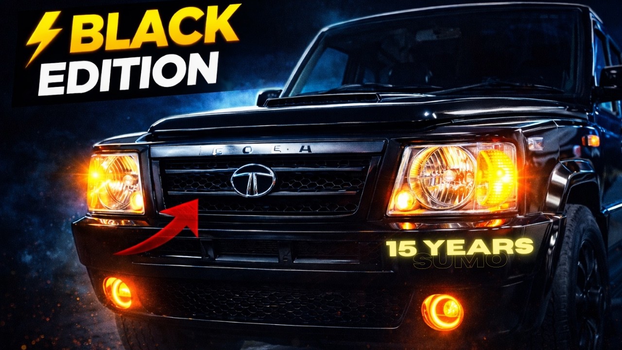 Вы никогда раньше не видели такого TATA SUMO BLACK EDITION из Карнатаки! 😮🔥🖤 