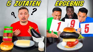 Wer kocht aus 5 zufälligen Zutaten das beste Gericht?