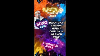 🎵 MARATONA AI MUSICA 4 ORE NON STOP! SUNO 5.0 • Musicful 2.0 • Freebeat AI 🤖🎹 📱