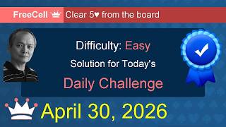 Famous Microsoft Solitaire Collection: FreeCell - Easy - April 30, 2026 Net Worth