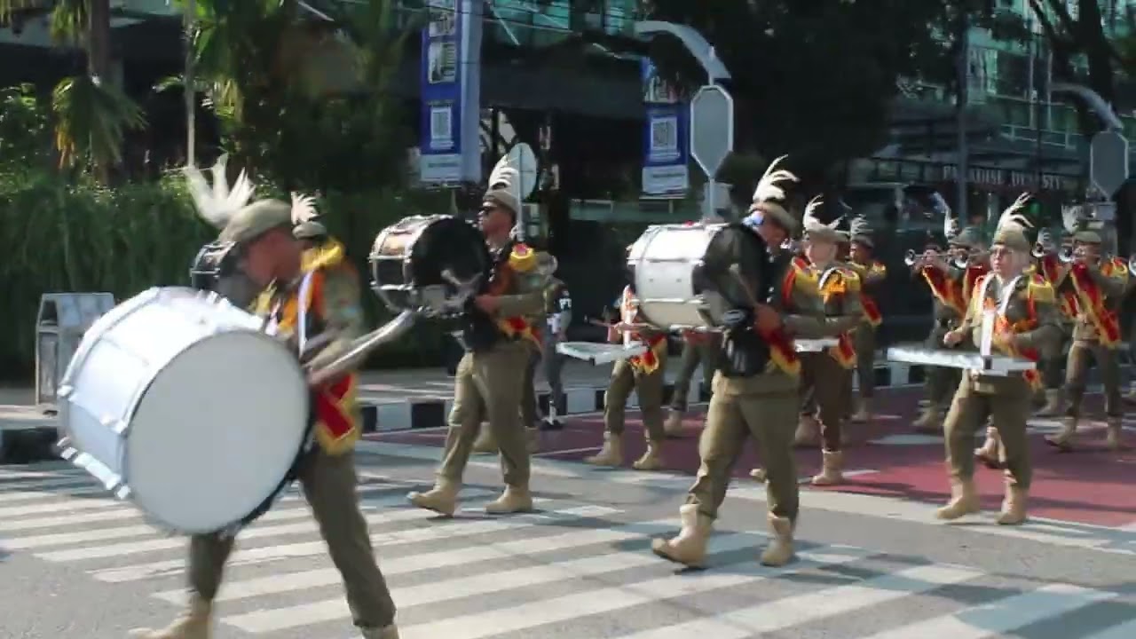 Serba serbi Drumb Corps Satpol PP Provsu pada acara Pembukaan (Musrembang) Prov. Sumatera Utara 2023