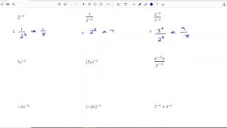 Math 50 4.1 Video 2 Zero and Negative Exponents