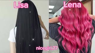 Lisa vs Lena | clothes 👗  nail 💅