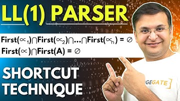 LL(1) Grammar Identification Short Cut Trick | Check whether a Grammar is LL(1) or not