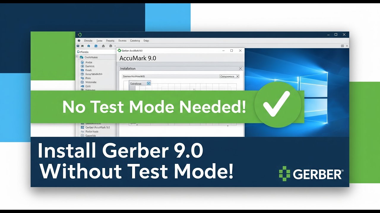 Install Gerber AccuMark 9.0 Without Test Mode | خطوة بخطوة لتثبيت جربر 9 بدون مشاكل