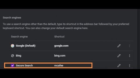 Remove Yahoo Secure Search Redirect | Delete McAfee Secure Search