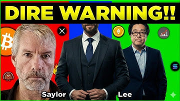 Michael Saylor & Tom Lee Issue DIRE Warning to Bitcoin & Ethereum Holders (Crypto Alert!)
