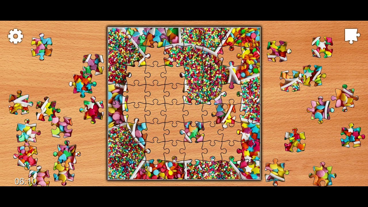 Jigsaw Puzzle Colourful Sweets And Candy Clue 🧩 🗝️ 🍭 🍬🍬🍩🍫@Puzzlegameiq123#