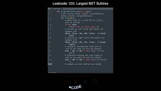 Leetcode 333. Largest BST Subtree in Python | Python Leetcode | Python Coding Tutorial | Python ASMR News