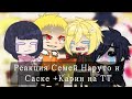 Реакция Семей Наруто и Саске + Карин на ТТ