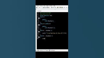 Single Inheritance // C++ language #coding #programming #shorts