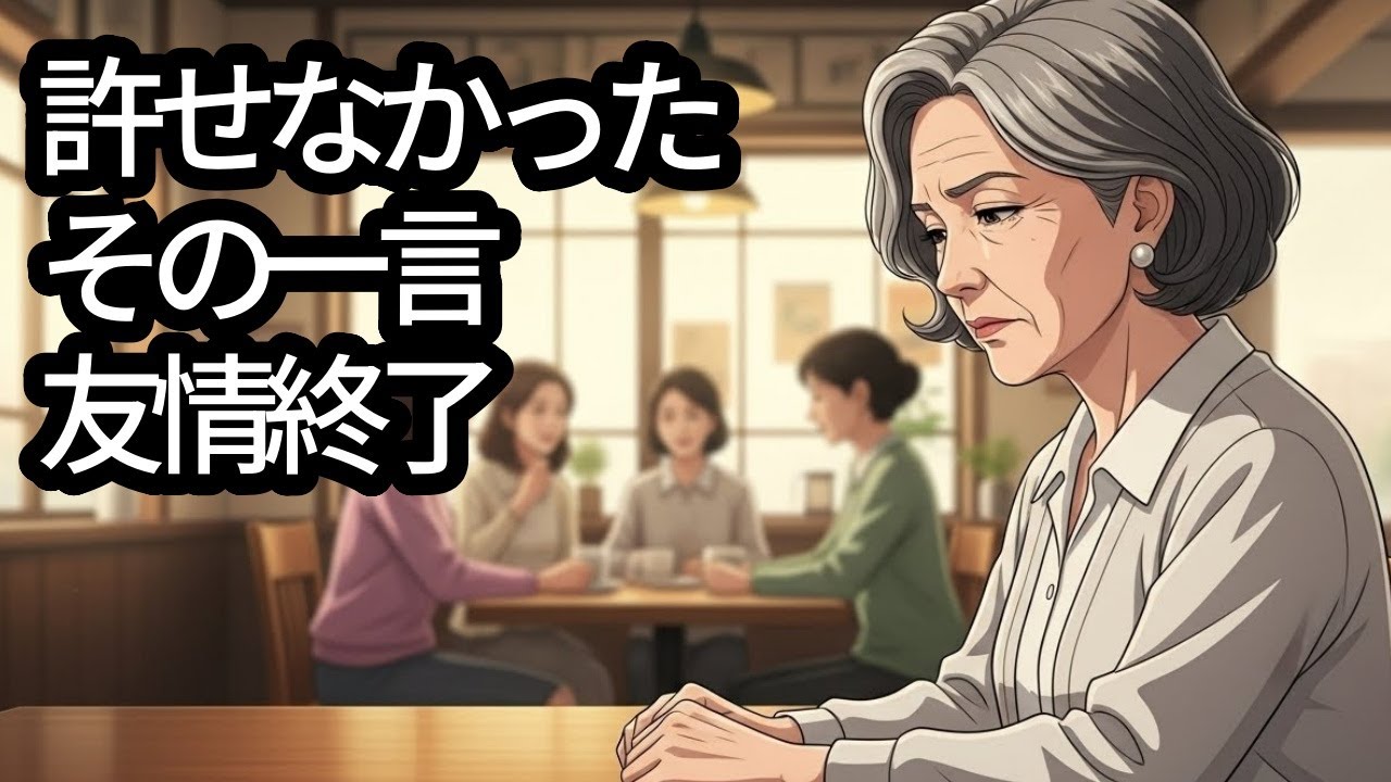 『気にしすぎよ』 その一言で、30年の友情は終わった【68歳】
