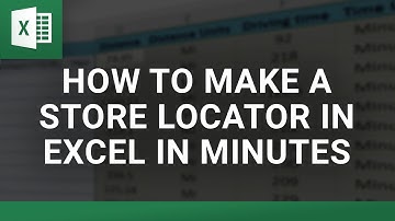 Make a Store Locator in Excel in Minutes (No Coding)