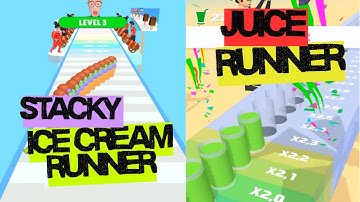 Stacky Ice Cream Runner | Juice Run - All Level Gameplay Android,iOS NEW BIG APK UPDATE