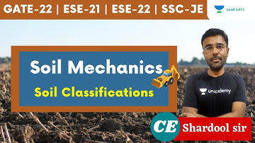 Soil Classifications | Soil Mechanics | GATE 2022 | ESE | SS JE | Shardool Sir