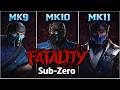 Sub-Zero MK 9 vs MK 10 vs MK 11 Fatality 💀🔥 Which One Is More Brutal?! 😱