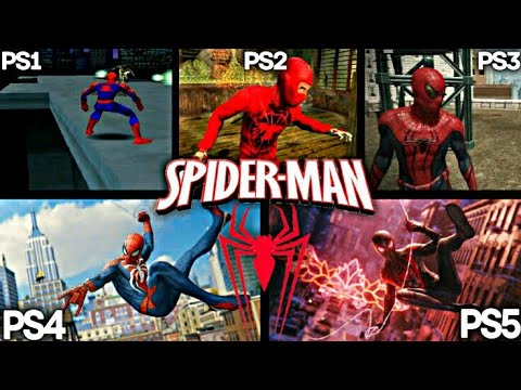 Spider Man Ps1 Vs Ps2 Vs Ps3 Vs Ps4 Vs Ps5 Youtube