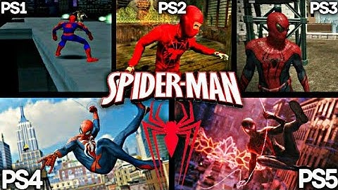 SPIDER MAN PS1 VS PS2 VS PS3 VS PS4 VS PS5