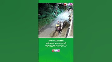 Bắt đối tượng giật hơn 100 tờ vé số của người khuyết tật #shorts