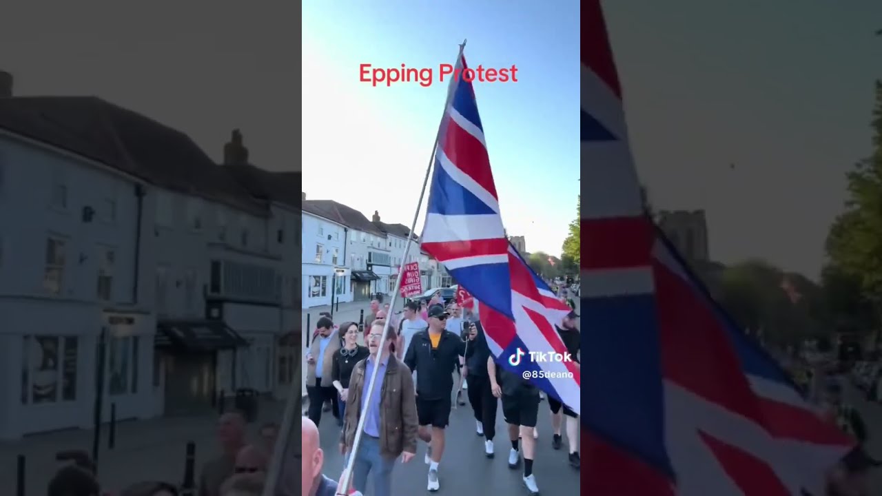 Epping Protest Says SEND THEM BACK Uk London Foryou Police Saveourkids