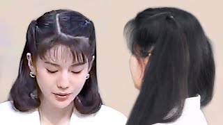 Megumi Oishi Hairstyle Tutorial 想知道大石惠播报天气时候的扎发是怎么弄的！！
