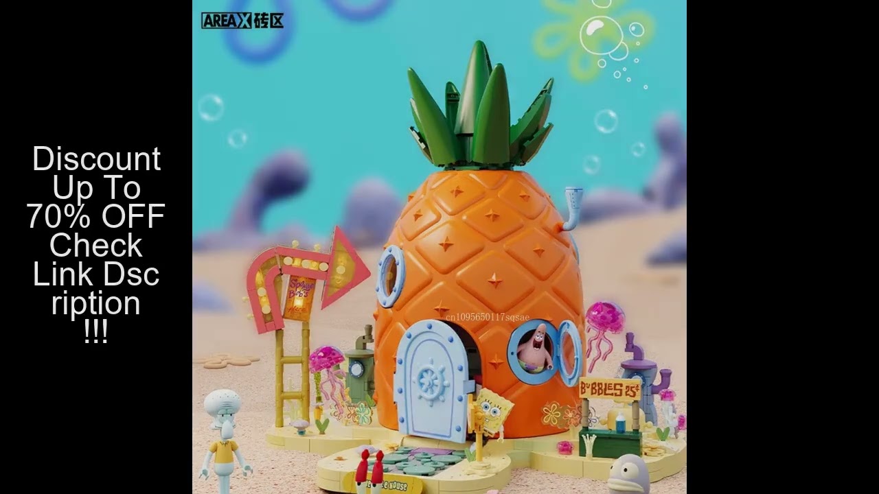 SpongeBob SquarePants Pineapple House Building Blocks Flagship Edition Children's Assembly Puzzle To