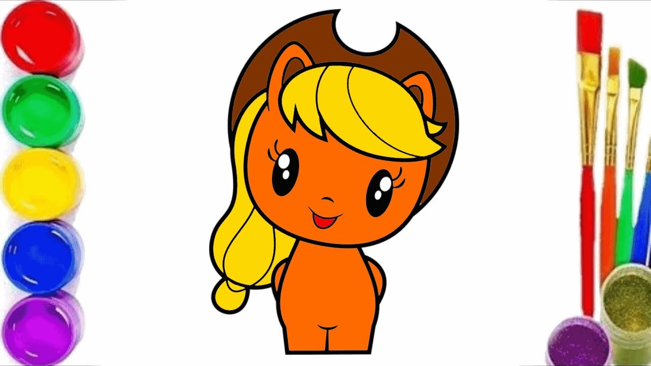 How to Draw Applejack | My Little Pony Easy Drawing | Step-by-step ...
