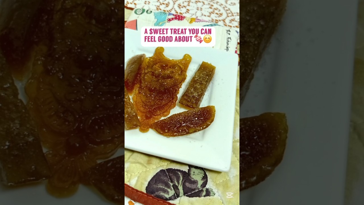 Homemade Fruit Gummies 🍏. 