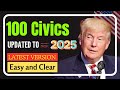 2025 USCIS Official 100 Civics Test Questions Random with Easy Answers - Pass US Citizenship Test
