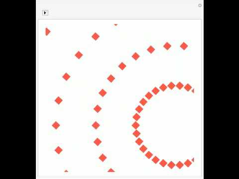 Fireworks with Regular Polygon and Circle Points