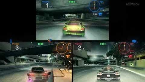 Blur Gameplay (HQ) - 3 players split screen