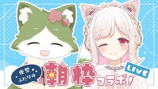 【#雑談 / #コラボ】続！夜型ふたりの朝枠コラボ！with花街まるちゃん【めじろねこ】