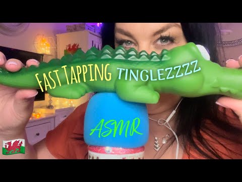 ASMR // Ultimate ⭐️ Fast Tapping Video! 📦 🐊 •Short Nails•