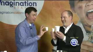 Shrinking styrofoam cups with pressure