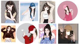 🦋cartoon dpz for girls💜cute cartoon dpz for girlz♥️cute cartoon dpz for girls🌹 Khushi style 🌼 screenshot 5