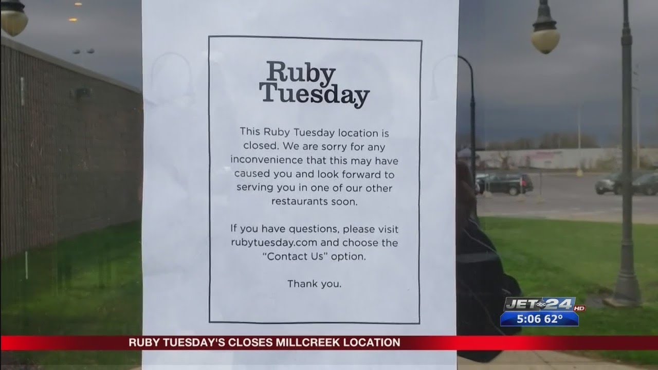 Ruby Tuesday Closed - YouTube