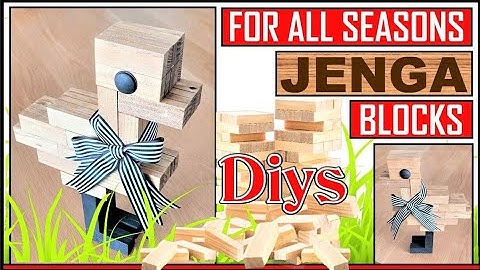 NEW JENGA BLOCKS DIYS II TUMBLING TOWER BLOCKS FARMHOUSE DUCK II DIYS YOU MUST TRY FOR SPRING 2023