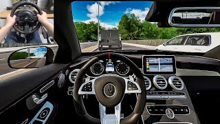 CityDriver - BPW C64 (C63 AMG) | Early Beta [Steering Wheel Gameplay]