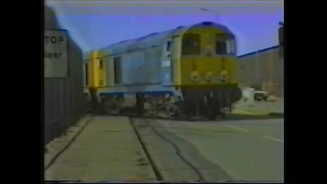 Rails in Merseyside. part 2, down the docks in 1990?  Old VHS, but still worth a look.