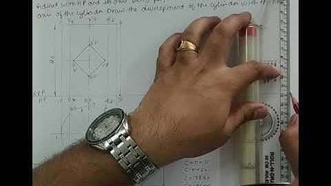 Development of cylinder with a Square Hole Drilled in It
