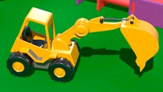 Cartoni Animati per Bambini - Costruire una scavatrice e imparare a contare!