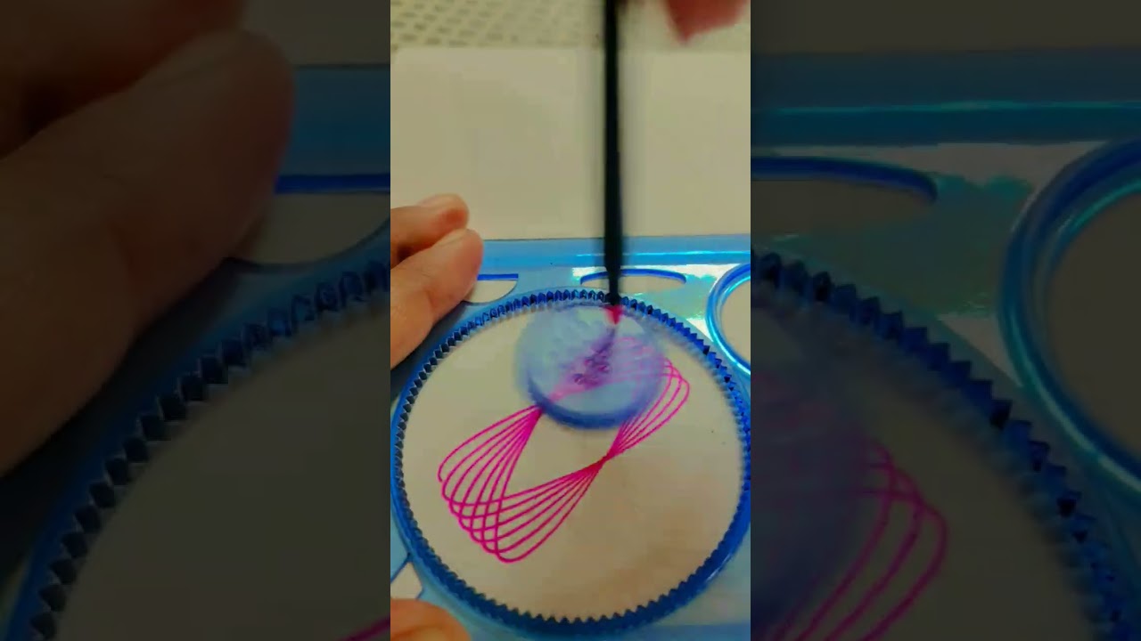 spirograph how to make simple spirograph easy drawingsatisfying shorts magic ruler