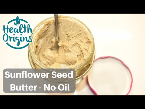 Make your own sunflower seed butter no oil!