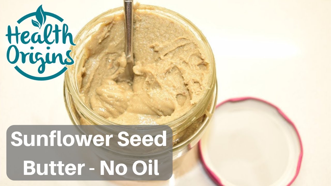 Make your own sunflower seed butter - no oil!