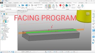 FACING PROGRAM 3D PROGRAMMING POWER MILL